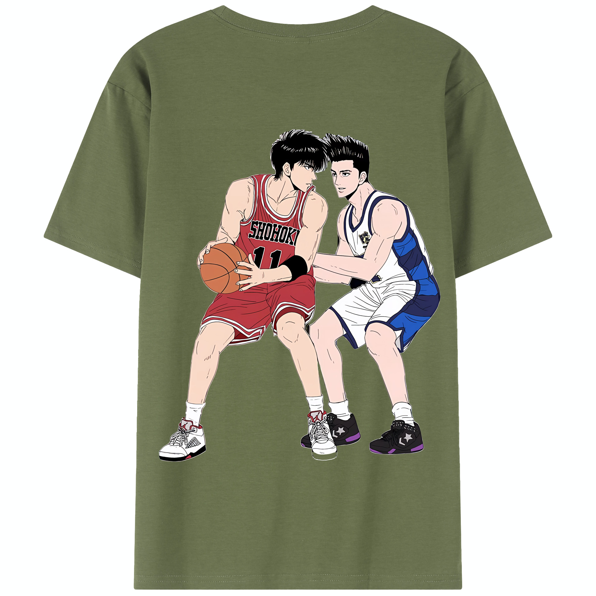 SLAM DUNK／スラムダンク 綿100％半袖Tシャツ（背面プリント）